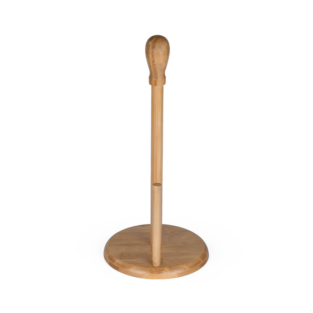 Vertical Bamboo Tissue Holder- Beige