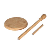 Vertical Bamboo Tissue Holder- Beige