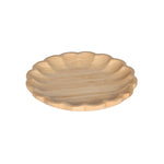Curved Bamboo Serving Plate- Large, Beige