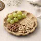 Curved Bamboo Serving Plate- Medium, Beige