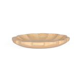 Curved Bamboo Serving Plate- Medium, Beige
