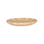 Curved Bamboo Serving Plate- Medium, Beige