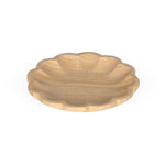 Curved Bamboo Serving Plate- Medium, Beige