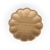 Curved Bamboo Serving Plate- Medium, Beige