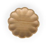 Curved Bamboo Serving Plate- Medium, Beige