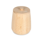 Bamboo Cannister with Lid- Small, Beige