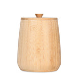 Bamboo Cannister with Lid- Small, Beige
