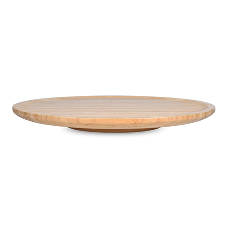 Round Lazy Suzan Bamboo Board- Beige