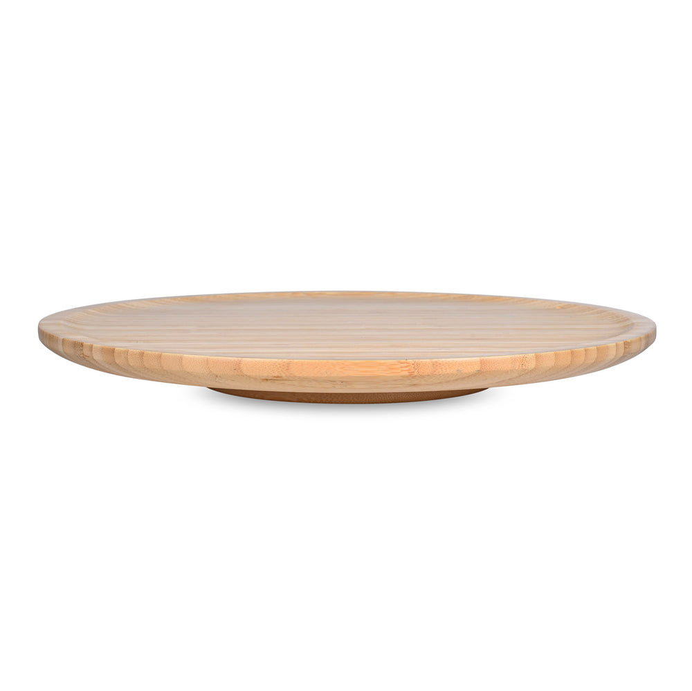 Round Lazy Suzan Bamboo Board- Beige