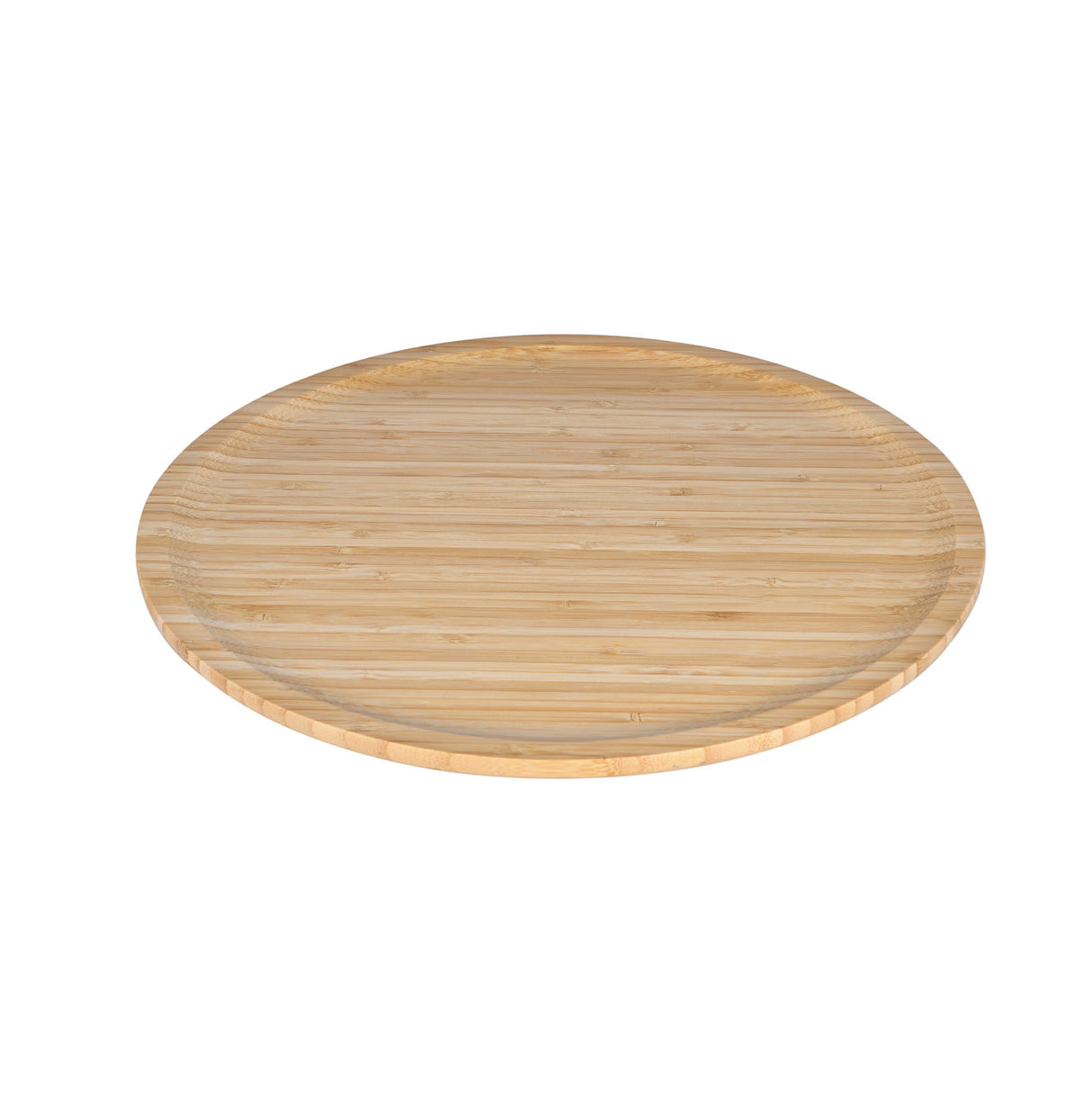 Round Lazy Suzan Bamboo Board- Beige