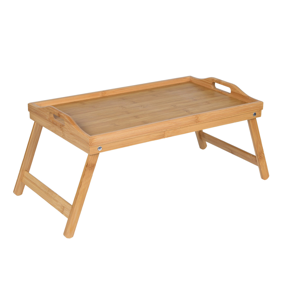 Breakfast Serving Bamboo Table- Beige