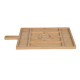 Bamboo Serving Platter with Sections- Beige