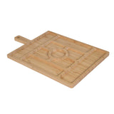 Bamboo Serving Platter with Sections- Beige