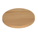 Bamboo Coaster Set of 6 with Holder- Beige