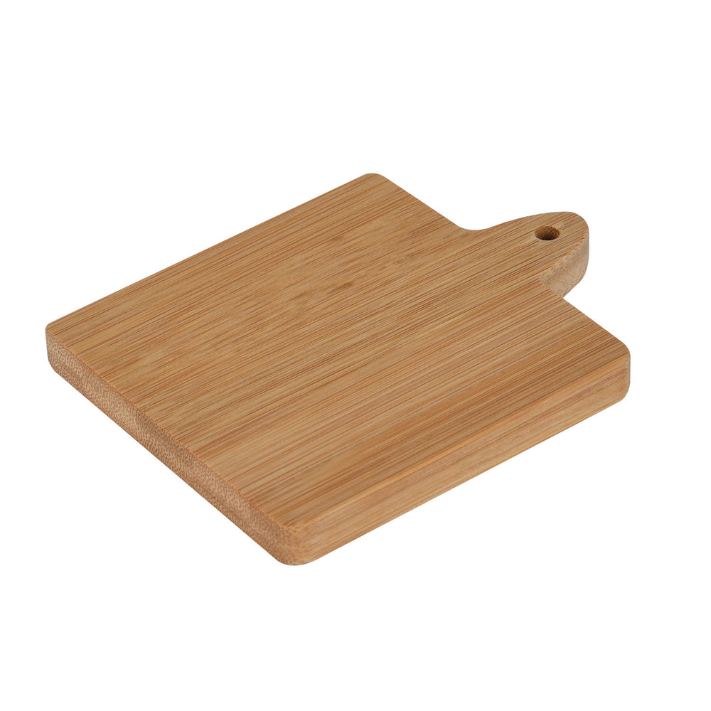 Bamboo Coaster Set of 6 with Stand- Beige