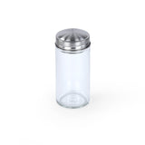 Condiment Glass Jar Set of 6 with Bamboo Holder- Beige