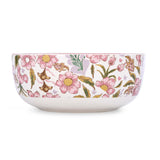 Floral Serving Bowl- Large, Pink