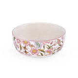 Floral Serving Bowl- Large, Pink