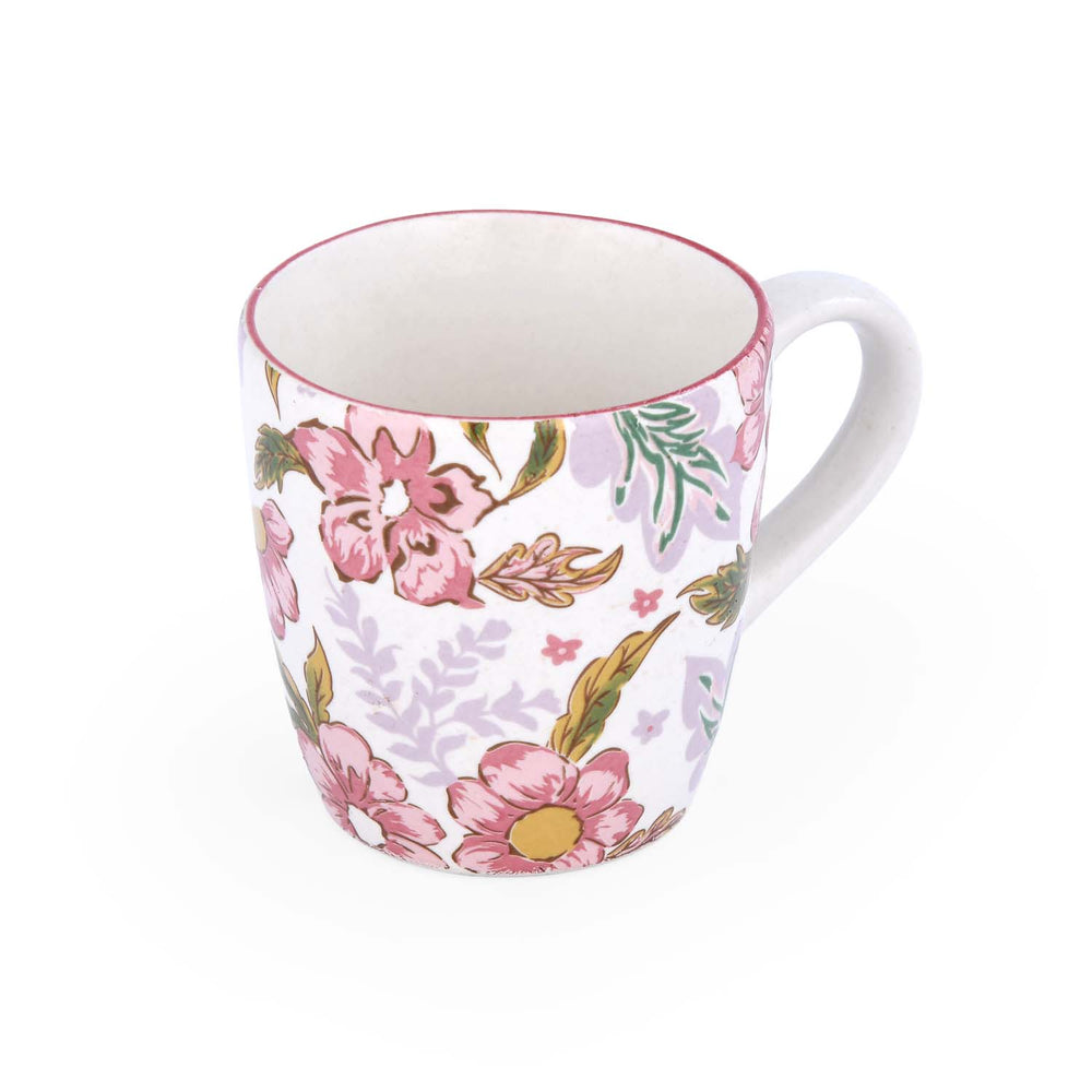 Floral Coffee Mug- Pink