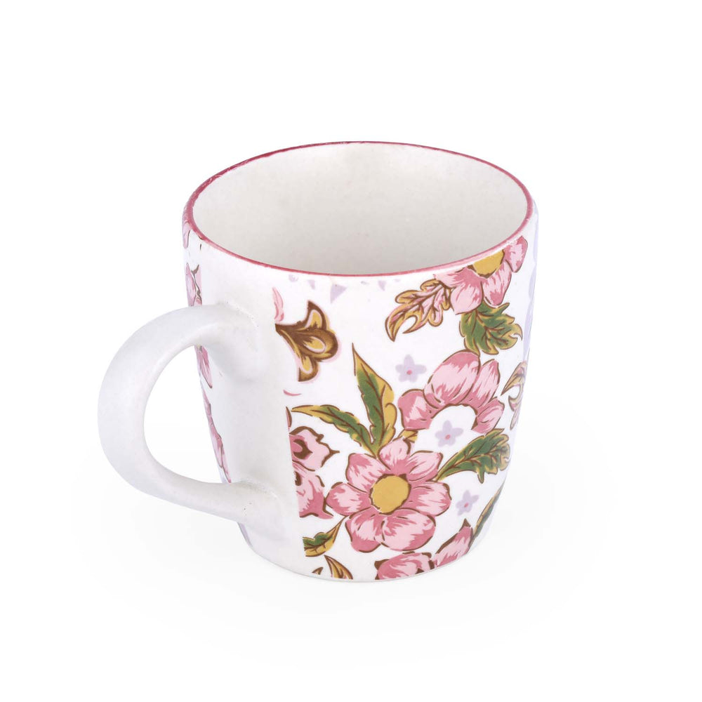 Floral Coffee Mug- Pink