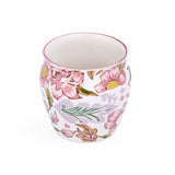 Floral Kulhad Mug- Pink