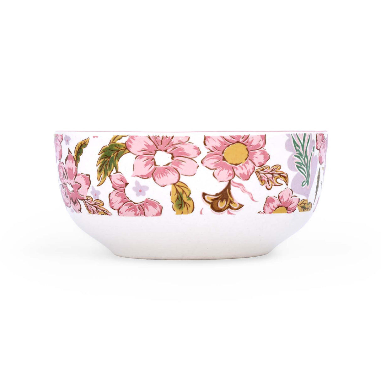 Floral Serving Bowl- Small, Pink