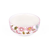 Floral Serving Bowl- Small, Pink
