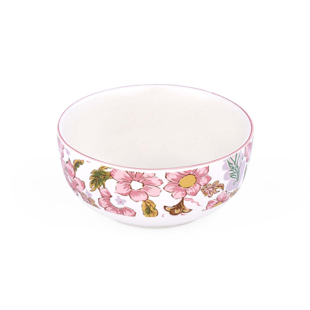 Floral Serving Bowl- Small, Pink