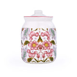 Floral Cannister Jar with Lid- Pink