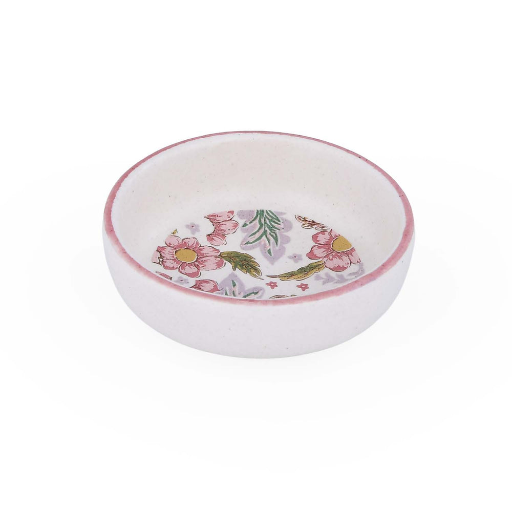 Floral Chutney Bowl- Pink