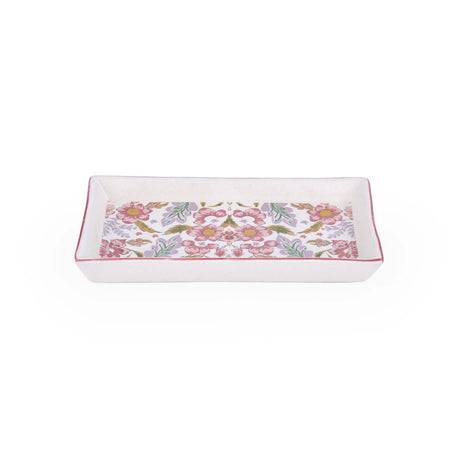 Floral Serving Platter- Pink