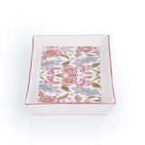 Floral Serving Platter- Pink
