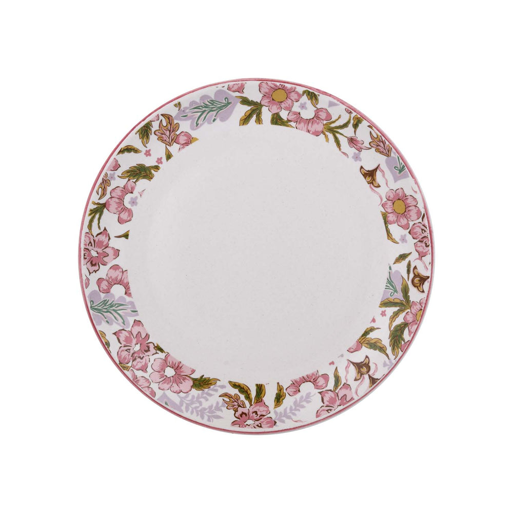 Floral Dinner Plate- Pink