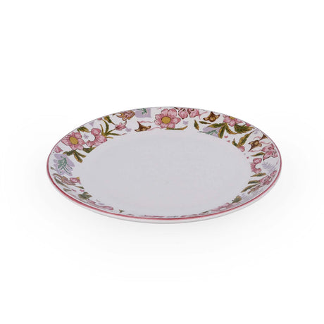 Floral Dinner Plate- Pink