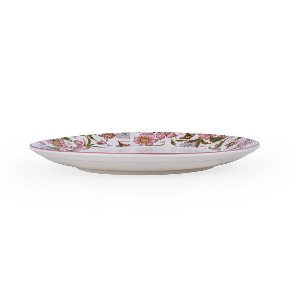Floral Dinner Plate- Pink