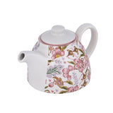 Floral Tea Pot with Lid- Pink