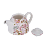 Floral Tea Pot with Lid- Pink