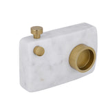 Decorative Camera Showpiece- Large, White & Gold
