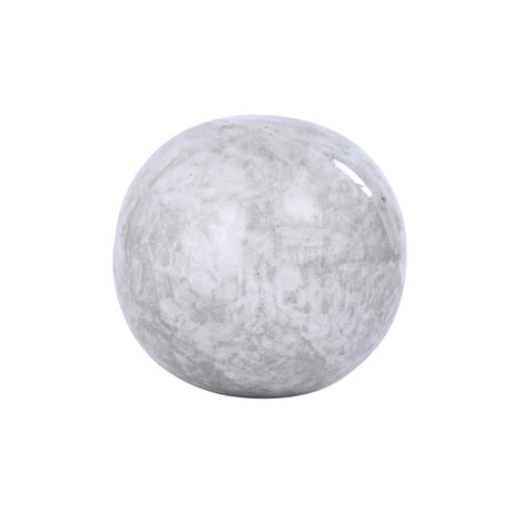 Metal Ball Table Decor Showpiece- White