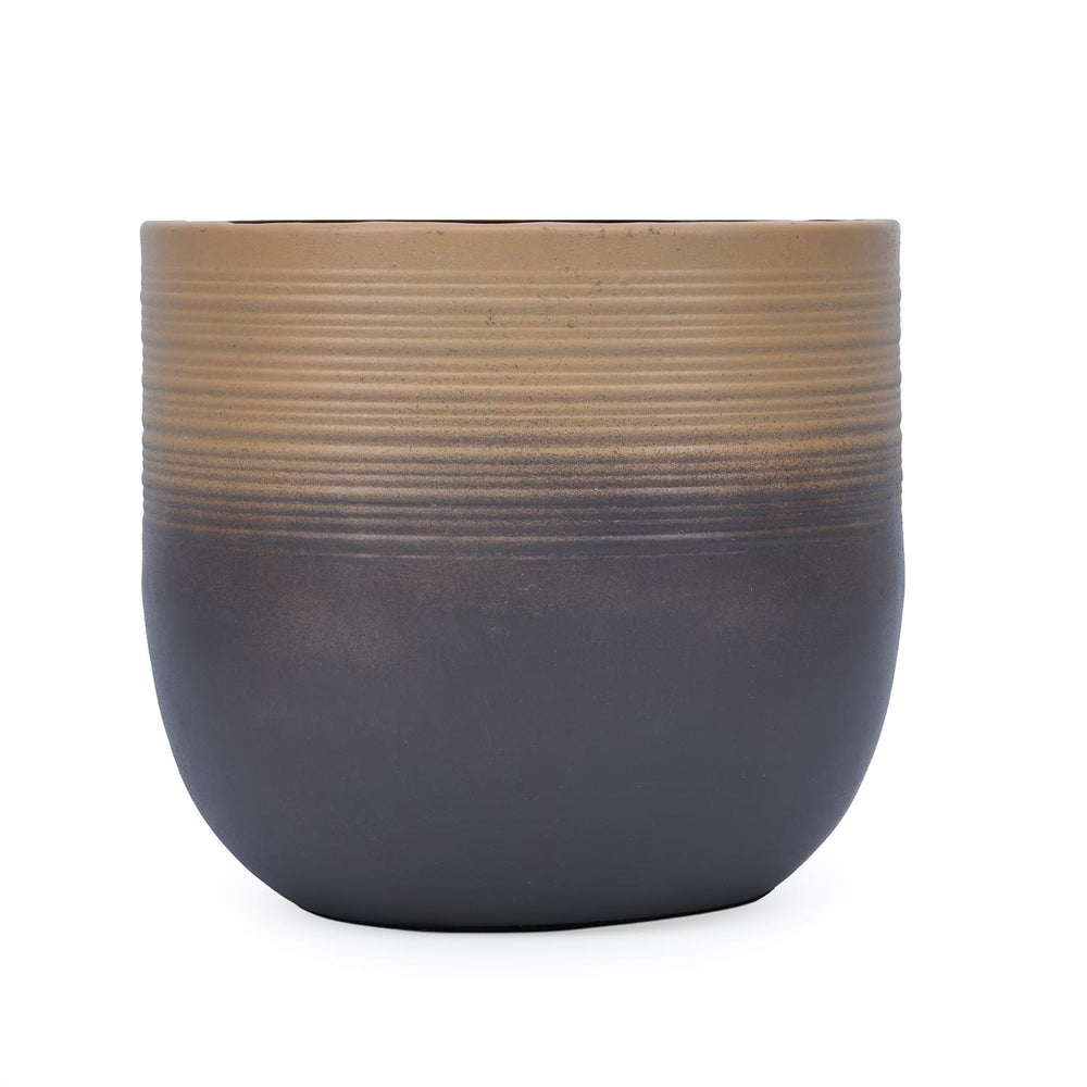 Ombre Metal Planter- Beige