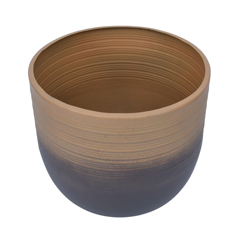 Ombre Metal Planter- Beige