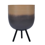 Ombre Metal Trio Stand Planter- Beige