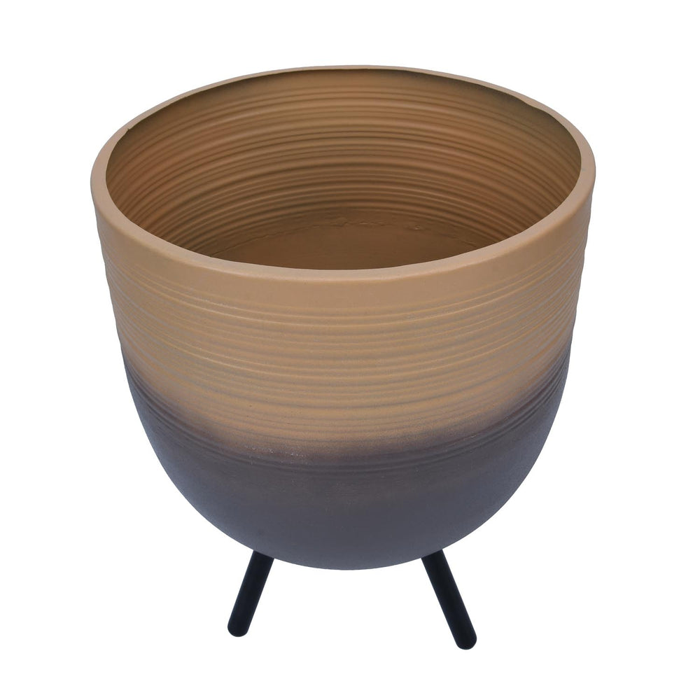Ombre Metal Trio Stand Planter- Beige