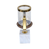 Decorative Eye Shape Candle Holder- Gold & White
