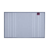 Dual Pattern Polyester 16" x 24" Bath Mat- Light Grey