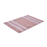 Dual Pattern Polyester 16" x 24" Bath Mat- Blush