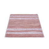 Dual Pattern Polyester 16" x 24" Bath Mat- Blush