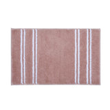 Dual Pattern Polyester 16" x 24" Bath Mat- Blush