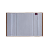 Dual Pattern Polyester 16" x 24" Bath Mat- Light Brown