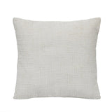 Slub Polyester 50 x 50 cm Filled Cushion- Cream